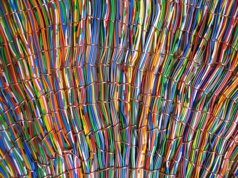 Fan (detail) - PVC-insulated wire, copper wire