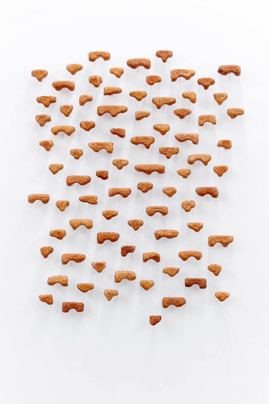 Paul Edmunds - 'Ruminants', 2015 Brick clay and hardware Dimensions variable