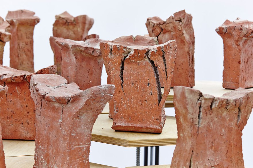 Paul Edmunds - 'Sames' , 2014 Brick clay and hardware Dimensions variable